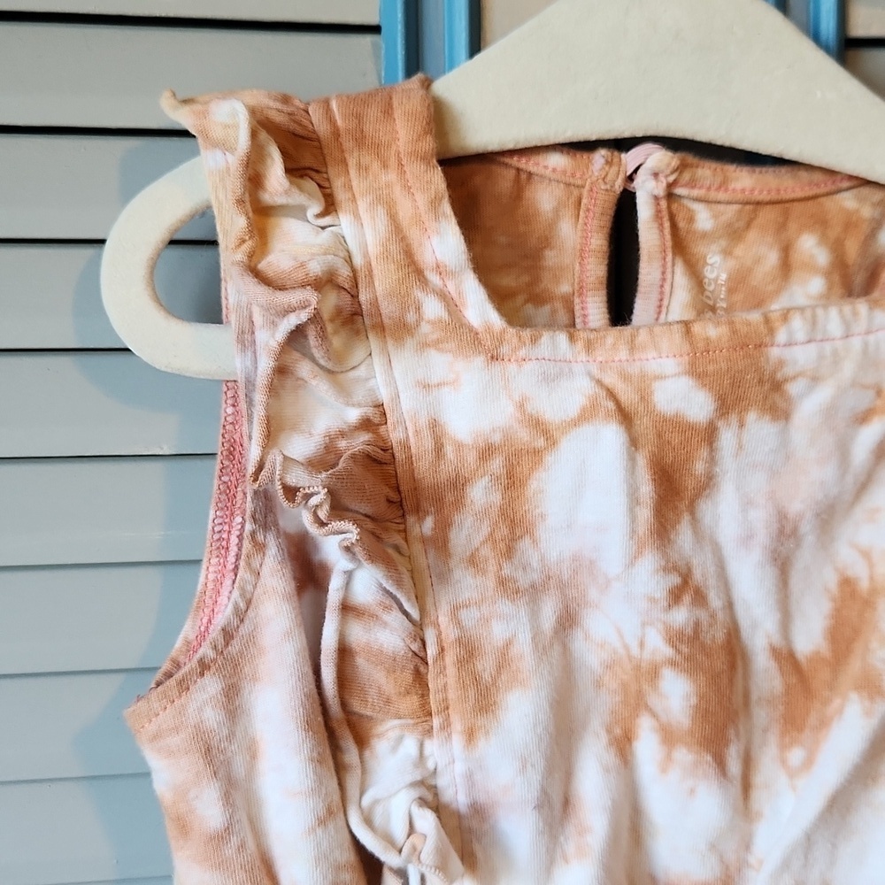 Burt’s Bees Baby Orange Tie-Dye Romper - Picture 4 of 12